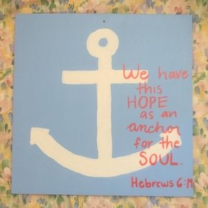 Handmade Anchor Painting